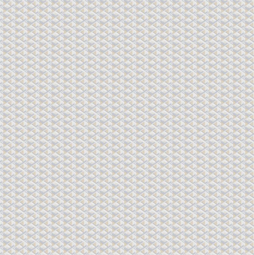 Luxuriöse geometrische Vliestapete, graubeige, Z15510, Mini Trend, Zambaiti Parati