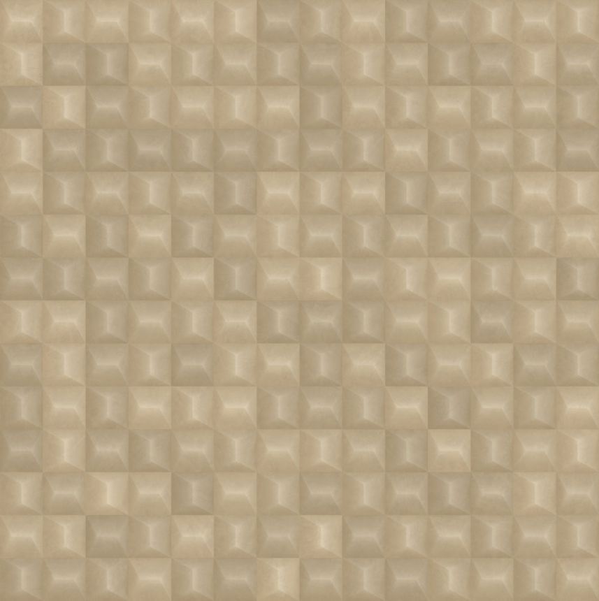 Luxuriöse geometrische Vliestapete, beige, Z15516, Mini Trend, Zambaiti Parati