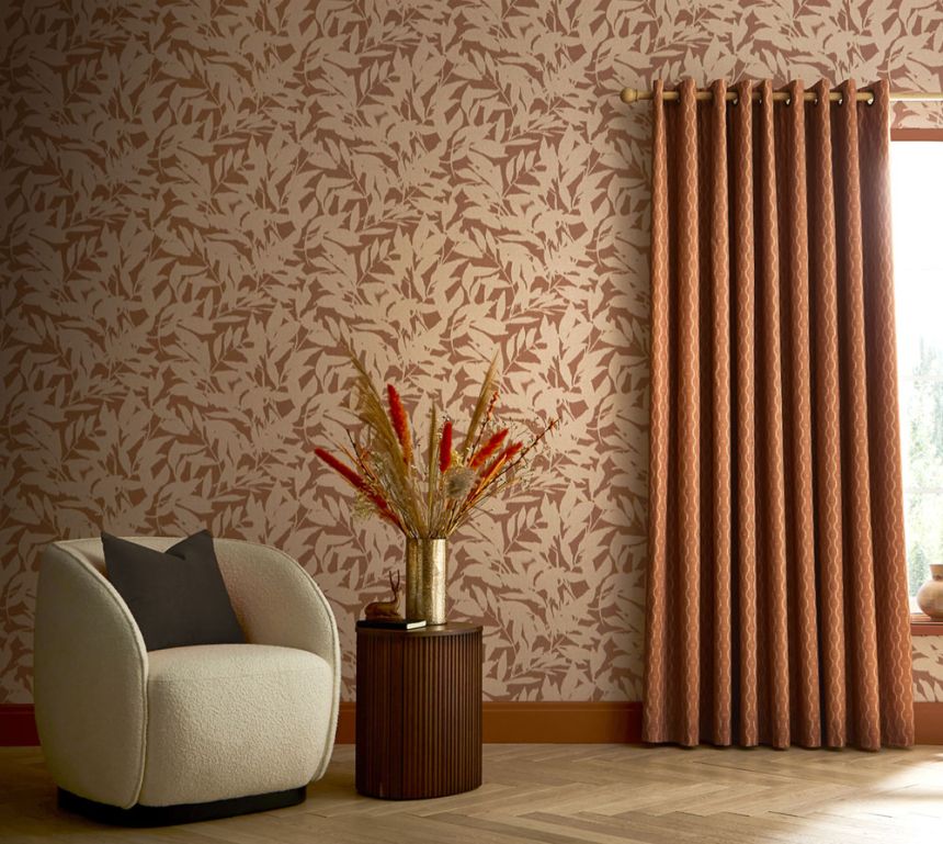 Vliestapete, braun, Blätter, 124145, Utopia, Graham Brown Premium