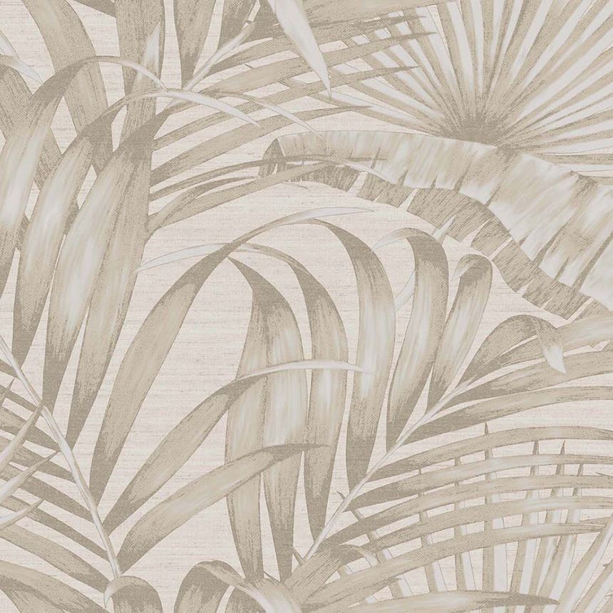 Luxuriöse Vliestapete, beige, Blätter, 42202, Aura, Cristiana Masi by Parato