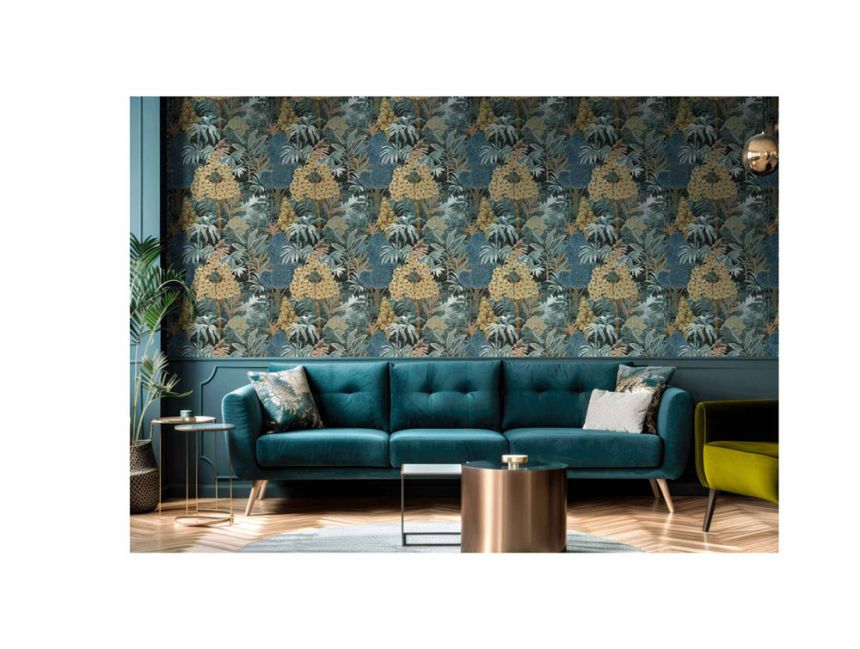 Vliestapete, blau, Blätter, 15502, Botany House, Cristiana Masi by Parato