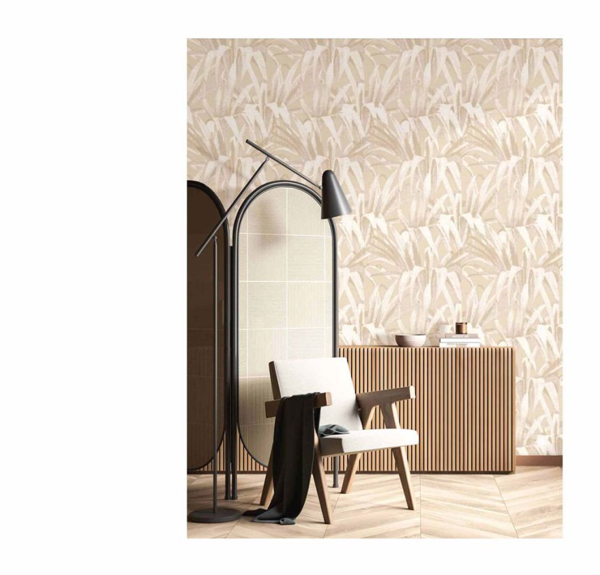 Vliestapete, beige, Blätter, 15521, Botany House, Cristiana Masi by Parato