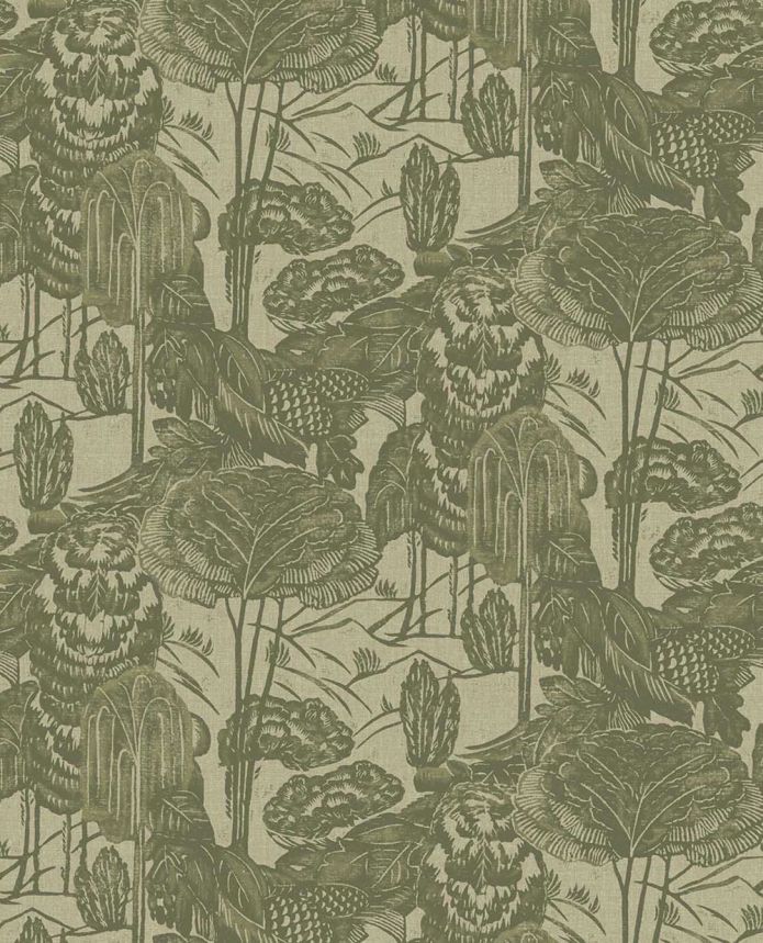 Vliestapete, grün, Blätter, Bäume, 340542, Groovy, Eijffinger