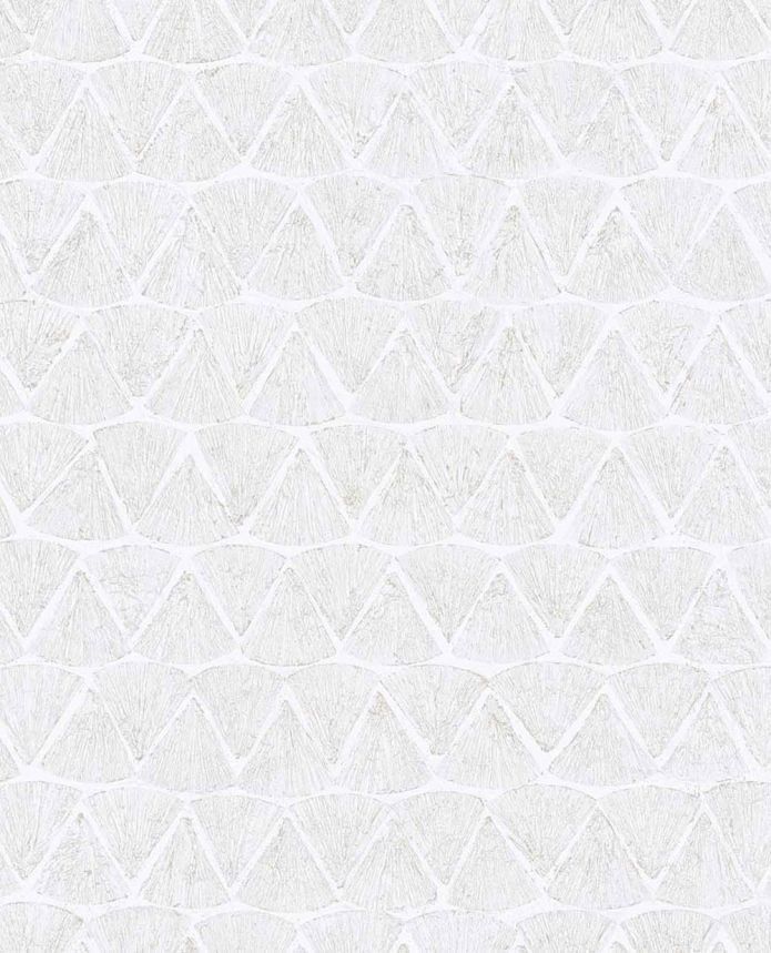 Geometrische Vliestapete, creme-silber, 340340, Sensory Eijffinger