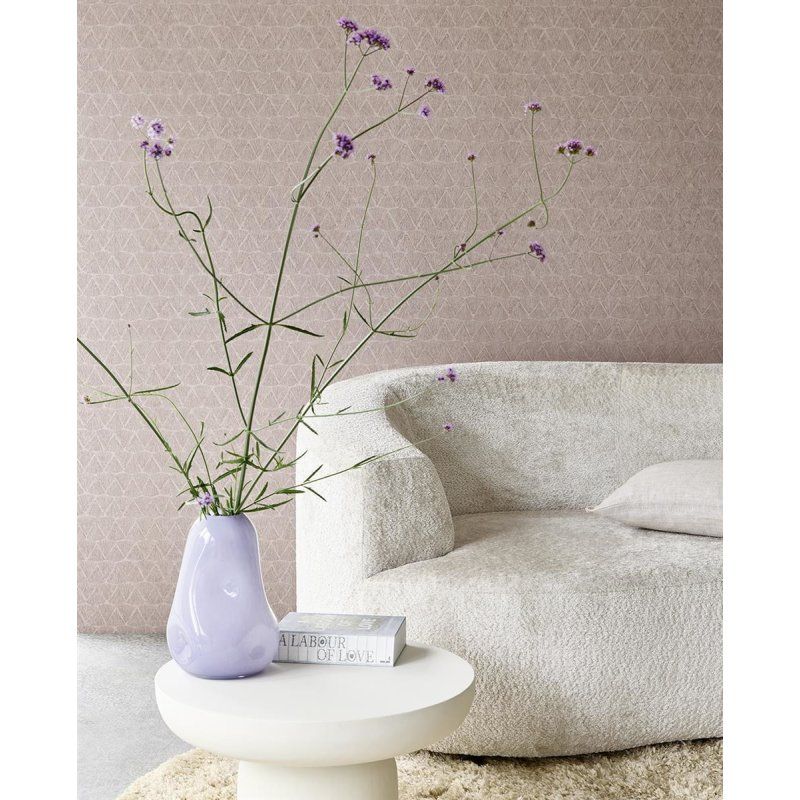 Geometrische Vliestapete, grau-beige, 340341, Sensory Eijffinger