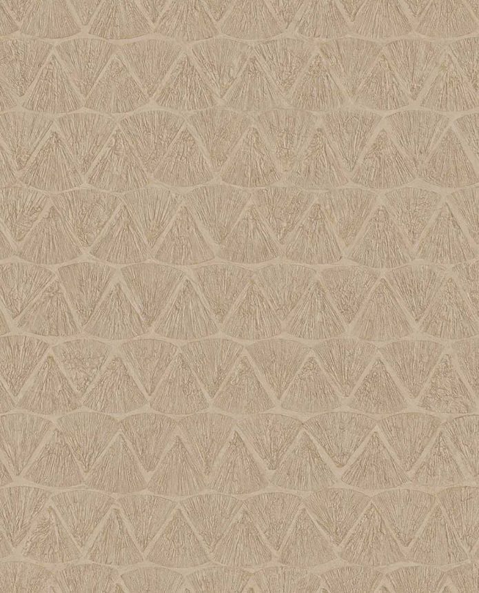 Geometrische Vliestapete, braun, 340343, Sensory Eijffinger