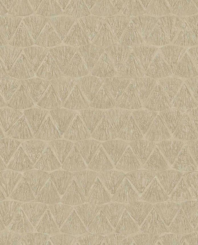 Geometrische Vliestapete, gold-braun, 340344, Sensory Eijffinger