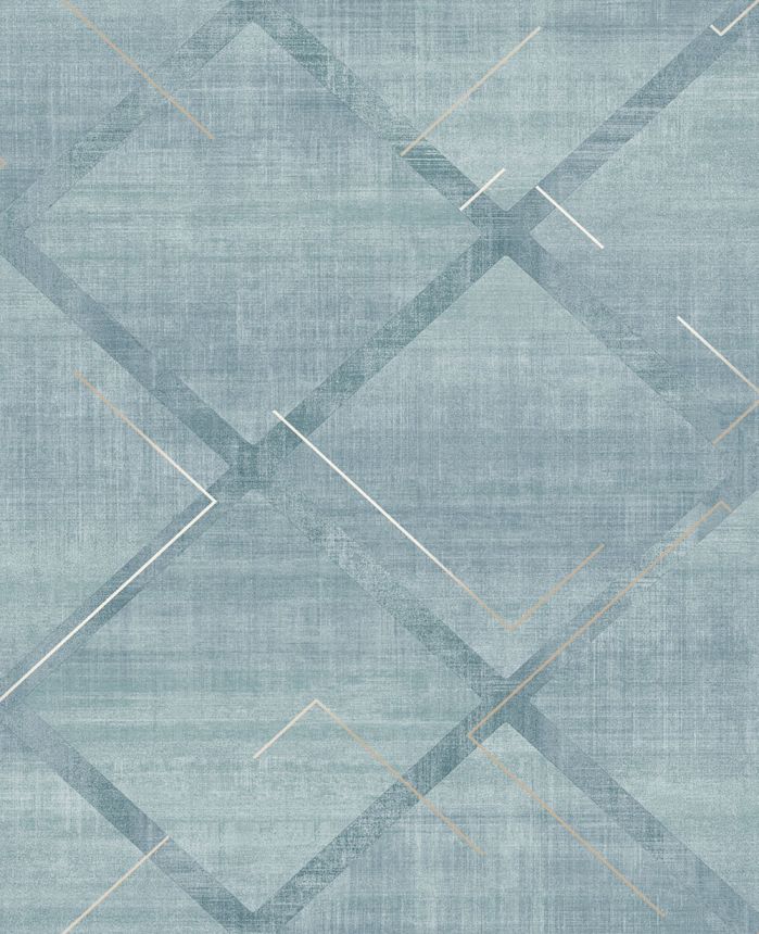 Geometrische Vliestapete, blau, 124121, Element, Graham Brown Premium