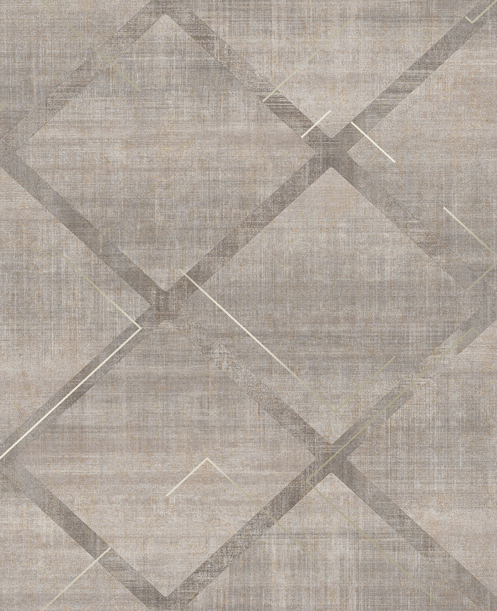 Geometrische Vliestapete, grau, 124125, Element, Graham Brown Premium