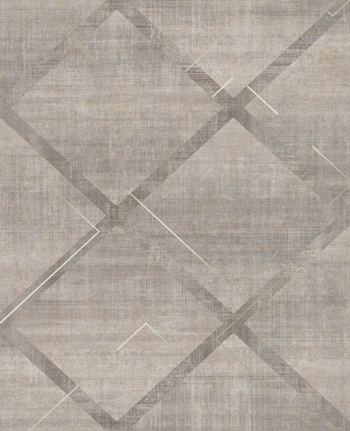 Geometrische Vliestapete, grau, 124125, Element, Graham Brown Premium