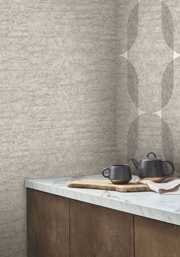 Vliestapete, grau, Stein, 124133, Element, Graham Brown Premium