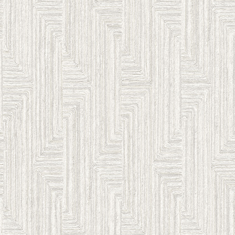 Geometrische Vliestapete, weiß-grau, SA524011, Santa Fe, Design ID