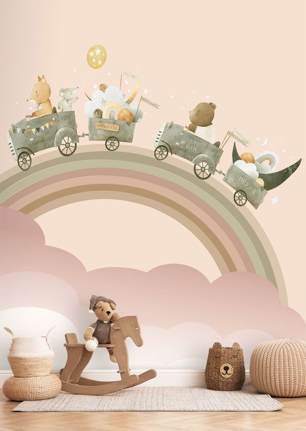 Kinderfototapete, Tiere, Regenbogen, CW6002-2, Cute Walls, Decoprint