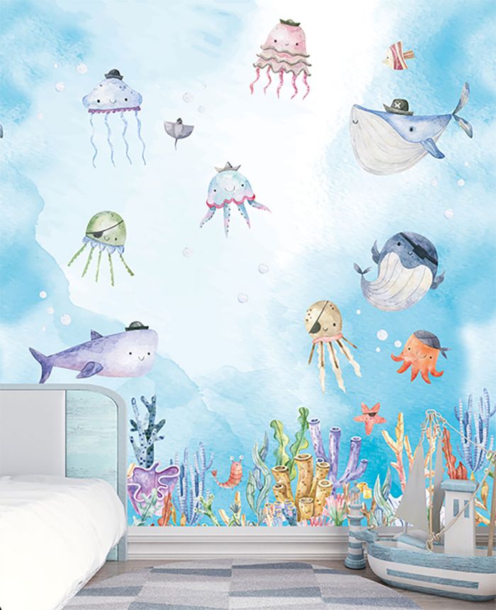 Kinderfototapete, Unterwasserwelt, CW6058-1, Cute Walls, Decoprint