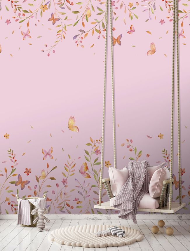Vlies-Fototapete, rosa, Blumen, CW6126-2, Cute Walls, Decoprint