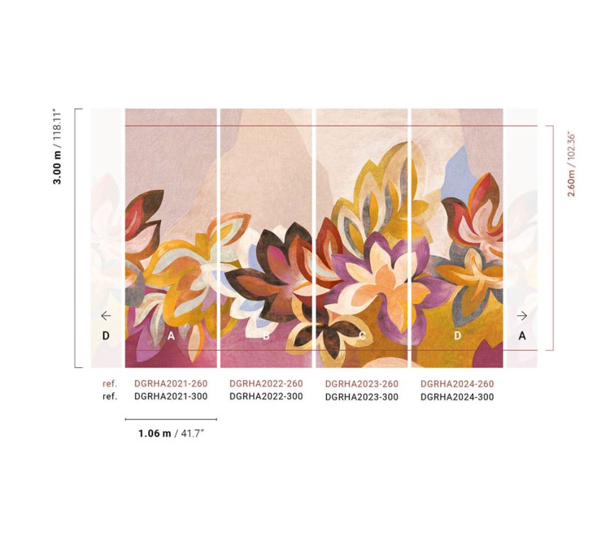 Vlies-Fototapete, Blumen, DGRHA2022-260, Rhapsody, Masureel