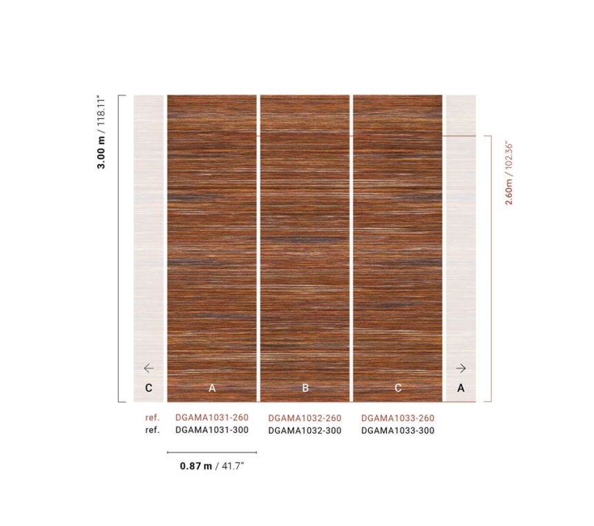 Vlies-Fototapete, braun, Matt-Imitat, DGAMA1031-300,  Amani,  Masureel