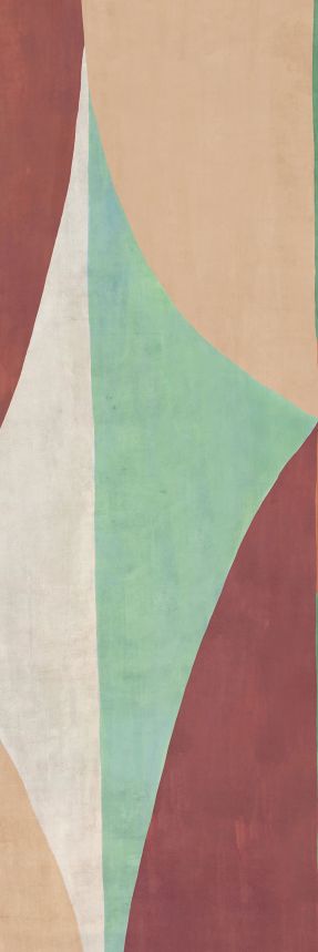 Geometrische Vlies-Fototapete, grün-braun, DGAMA3023-300, Amani, Masureel