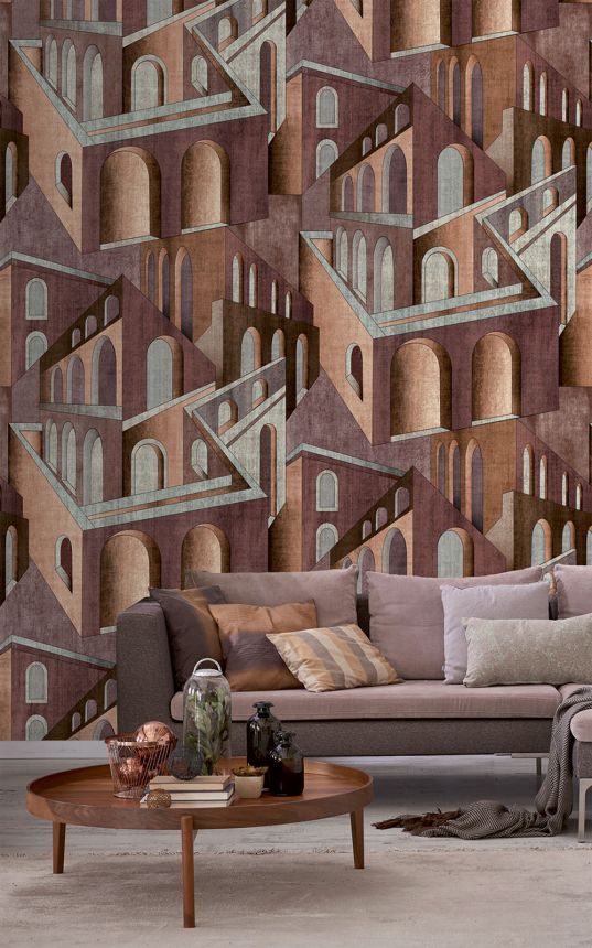 Grafische Vlies-Fototapete, weinrot, FW4013-9, Feature Walls, Decoprint