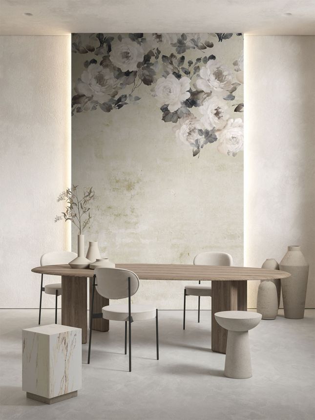 Vlies-Fototapete, beige, Blumen, FW4023-1, Feature Walls, Decoprint