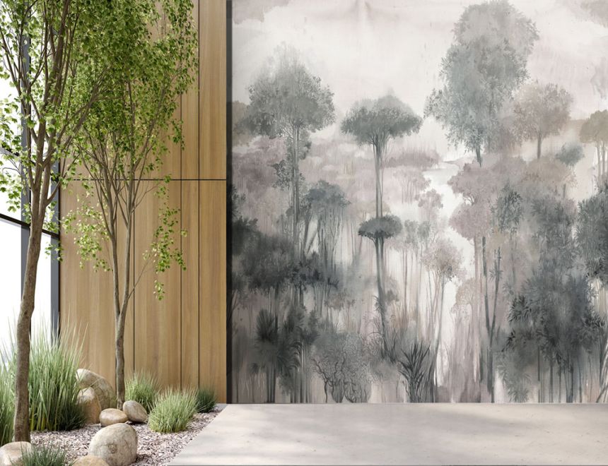 Vlies-Fototapete, grau-beige, Wald, Bäume, FW4024-4, Feature Walls, Decoprint