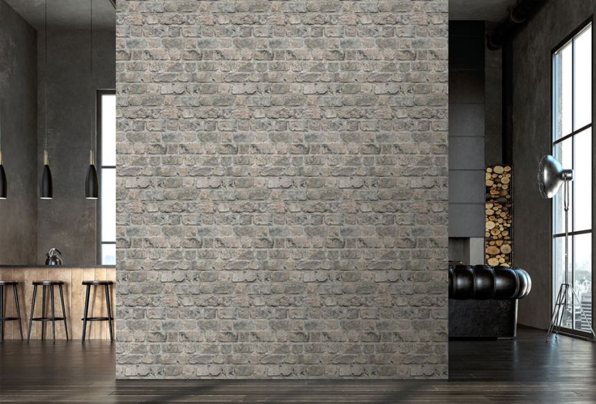 Vlies-Fototapete, grau, Ziegel, FW4055-4, Feature Walls, Decoprint