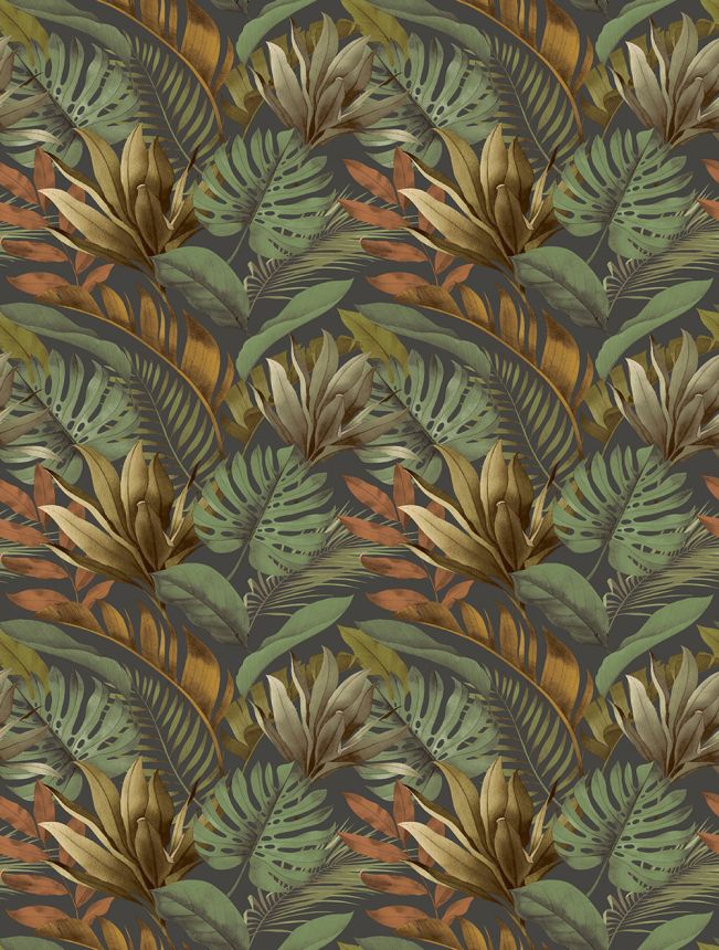 Vlies-Fototapete, grün-braun, Blätter, FW4059-2, Feature Walls, Decoprint