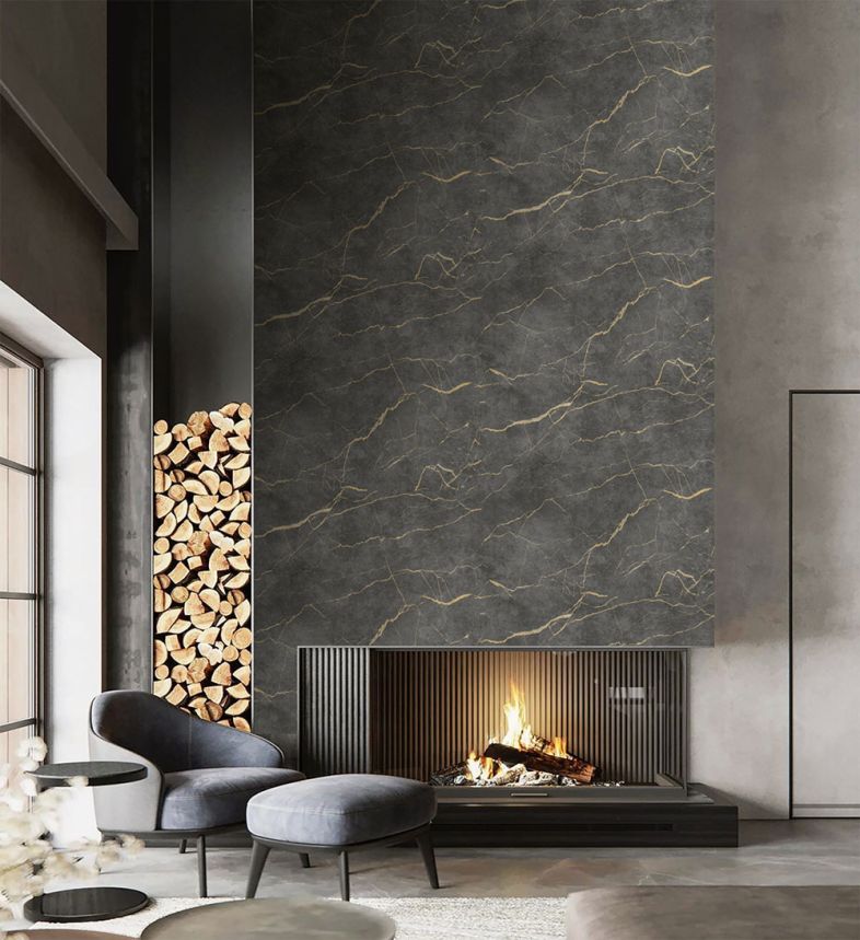 Vlies-Fototapete, grau-schwarz, Marmor, FW4060-3, Feature Walls, Decoprint