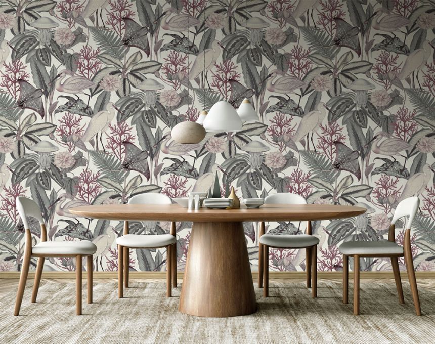 Vlies-Fototapete, grün, Vögel, Blätter, FW4061-5, Feature Walls, Decoprint