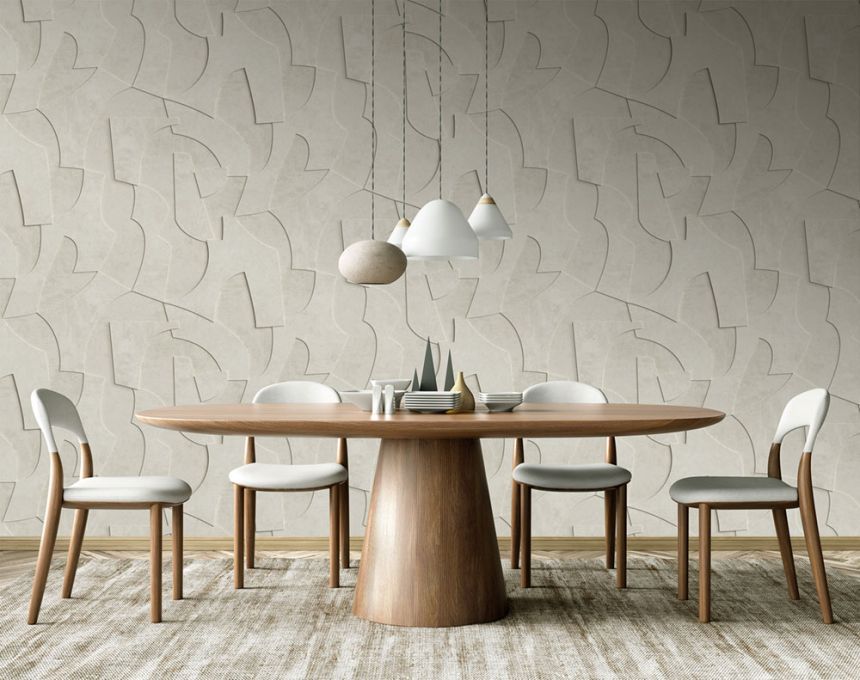 Geometrische Vlies-Fototapete, 3D, grau, FW4042-1, Feature Walls, Decoprint