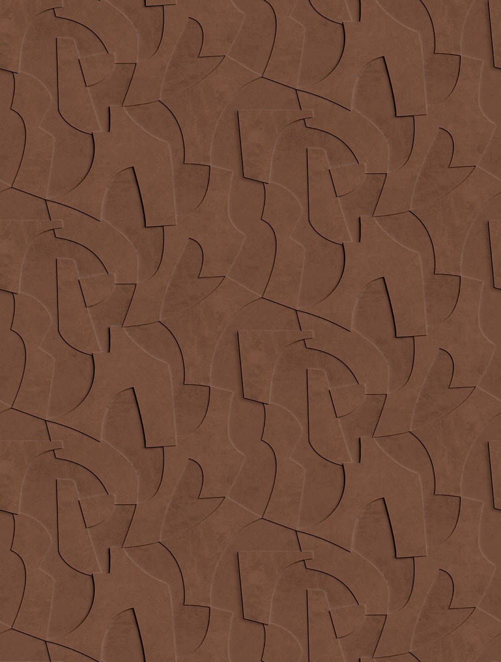 Geometrische Vlies-Fototapete, 3D, braun, FW4042-4, Feature Walls, Decoprint