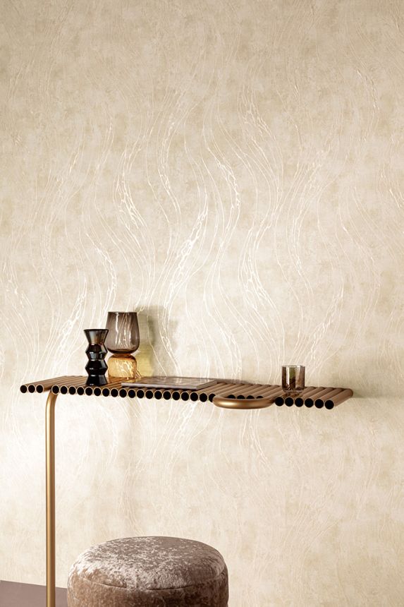 Vliestapete, beige, Stuck, Beton, TJ3105, Finest Selection, Vavex