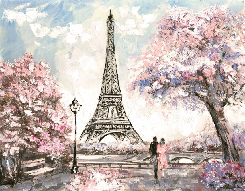 Fototapete nach Maß, Frühling Paris, Tour Eiffel, 10092, Vavex