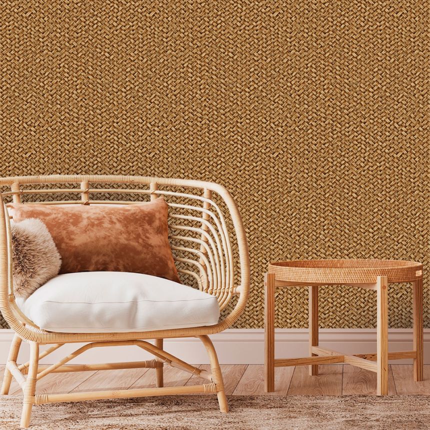 Luxuriöse Vliestapete, braun, Matt-Imitat, Z57714, Architexture 2,  Zambaiti Parati