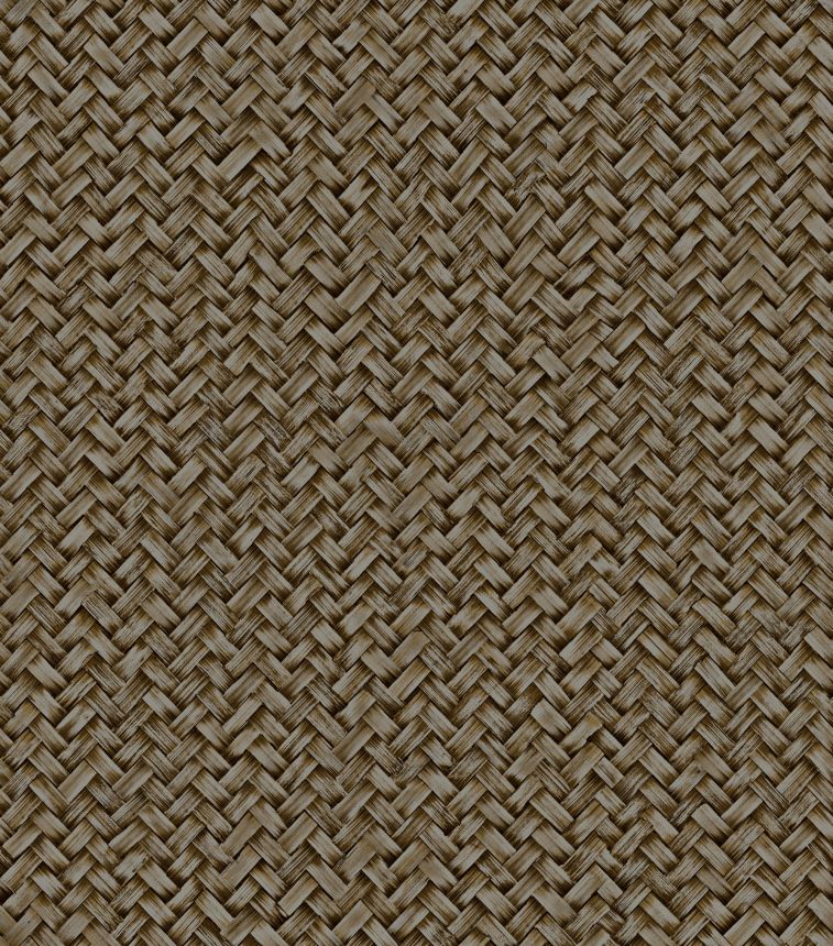 Luxuriöse Vliestapete, braun-silber, Matt-Imitat, Z57720, Architexture 2,  Zambaiti Parati