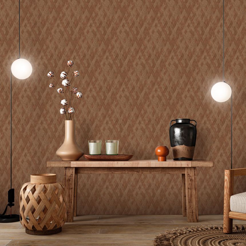 Luxuriöse Vliestapete, grau-beige, Stoffimitat, Z57755, Architexture 2,  Zambaiti Parati