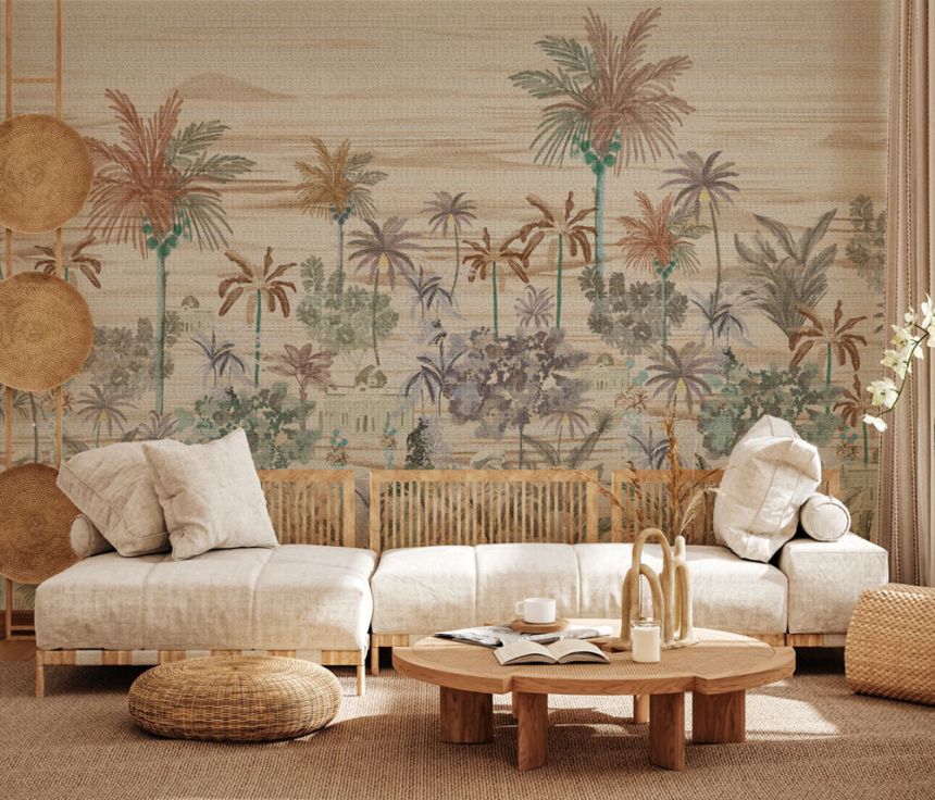 Luxuriöse Vlies-Fototapete, beige, Palmen, Z57777, Architexture 2,  Zambaiti Parati