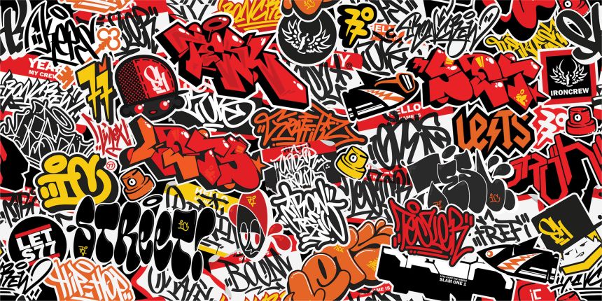 Vlies-Fototapete nach Maß, Graffiti, 10144, Vavex