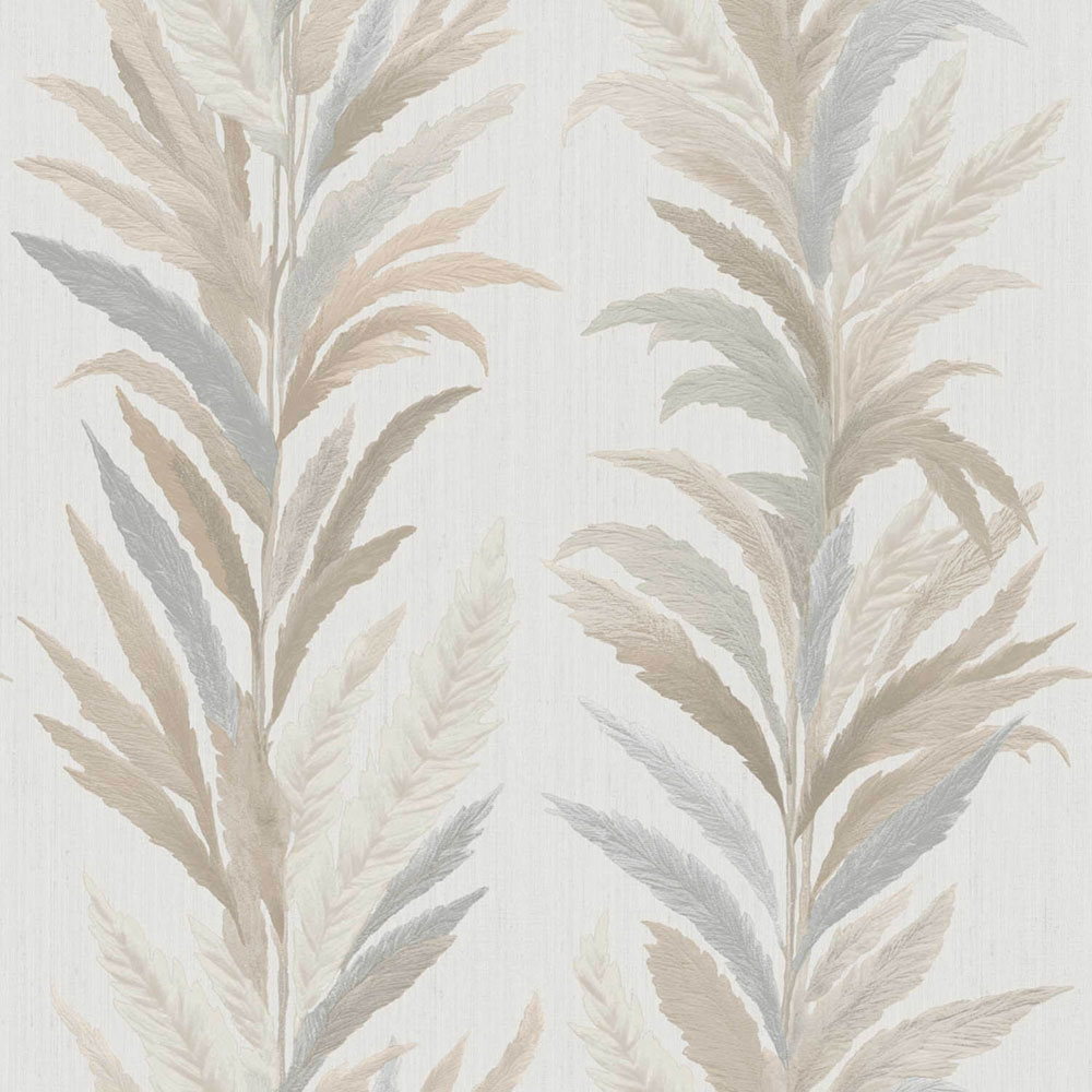 Tapete, creme-grau, Blätter, 35903, Ornamenta, Parato by Cristiana Masi