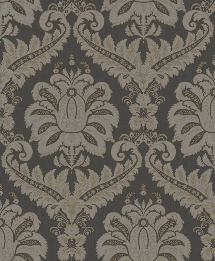 Tapete, schwarz-grau, klassisch, 35929, Ornamenta, Parato by Cristiana Masi