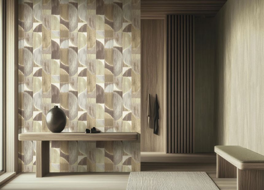 Vliestapete, grafisch, braun-beige, 27524, Sintesi, Cristiana Masi by Parato