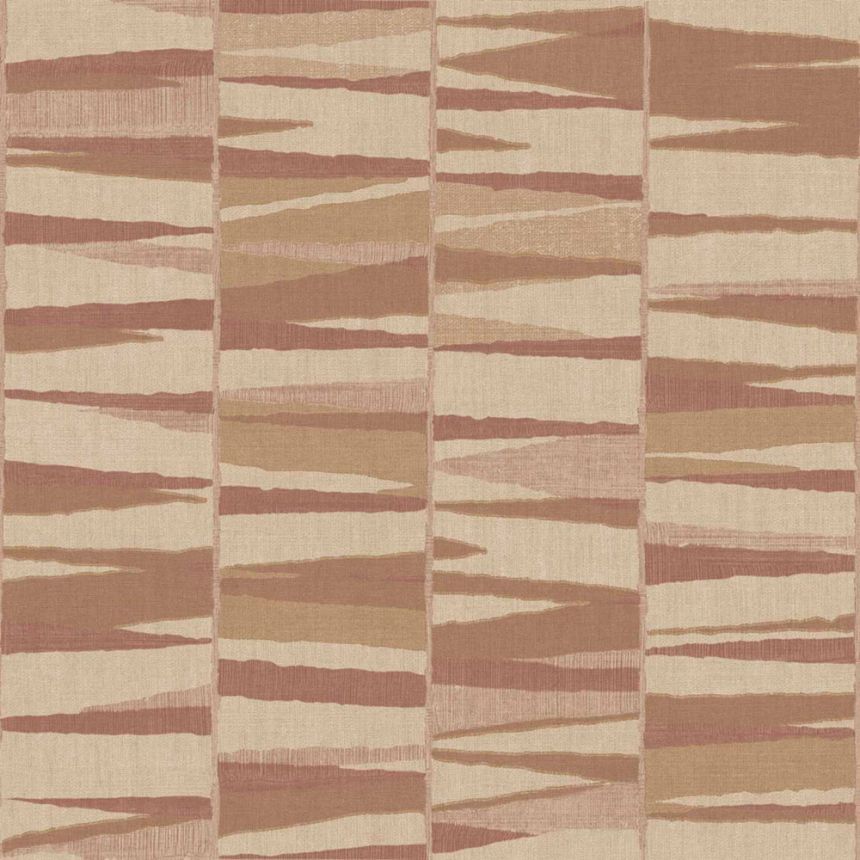 Geometrische Tapete, rot-braun, 32448, Vitalis, Parato by Cristiana Masi