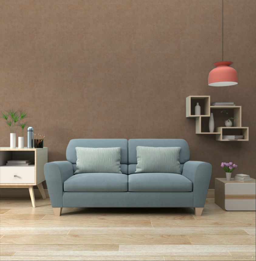 Tapete, braun, Stoffoptik, 32478, Vitalis, Parato by Cristiana Masi