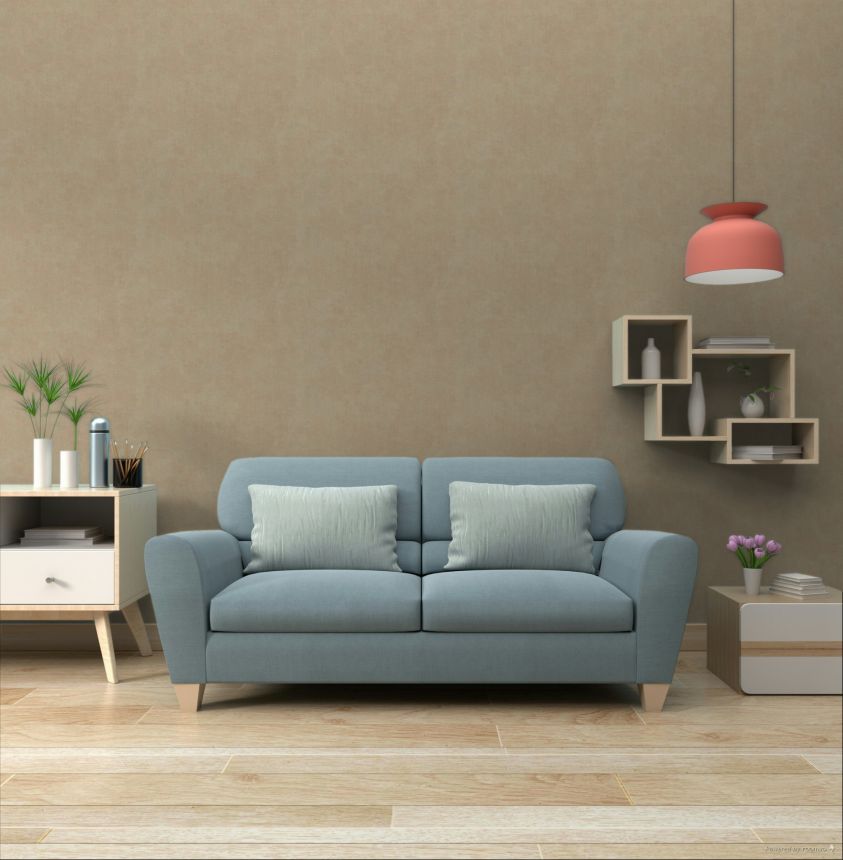 Tapete, braun, Stoffoptik, 32483, Vitalis, Parato by Cristiana Masi