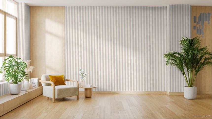 Tapete, beige, Streifen, 38452, Top Stripes, Parato by Cristiana Masi