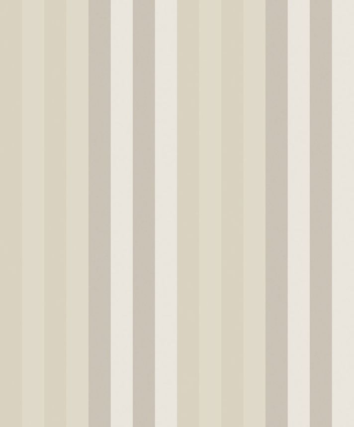 Vliestapete, creme-beige, geometrisch, Streifen, ROM505, Romance, Masureel