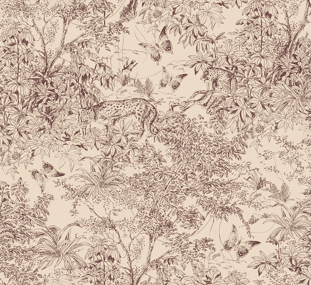 Tapete, beige-braun, Leopard, Natur, ZON205, Amazone, Masureel