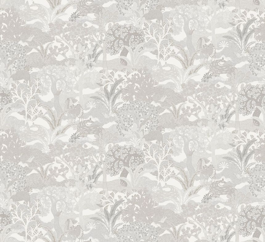 Tapete, grau-creme, Natur, ZON502, Amazone, Masureel