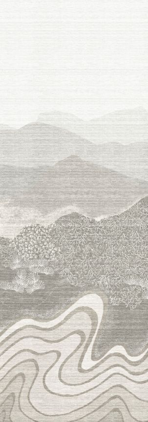 Bildtapete, grau, Berglandschaft, DGZON2011-260, Amazone, Masureel