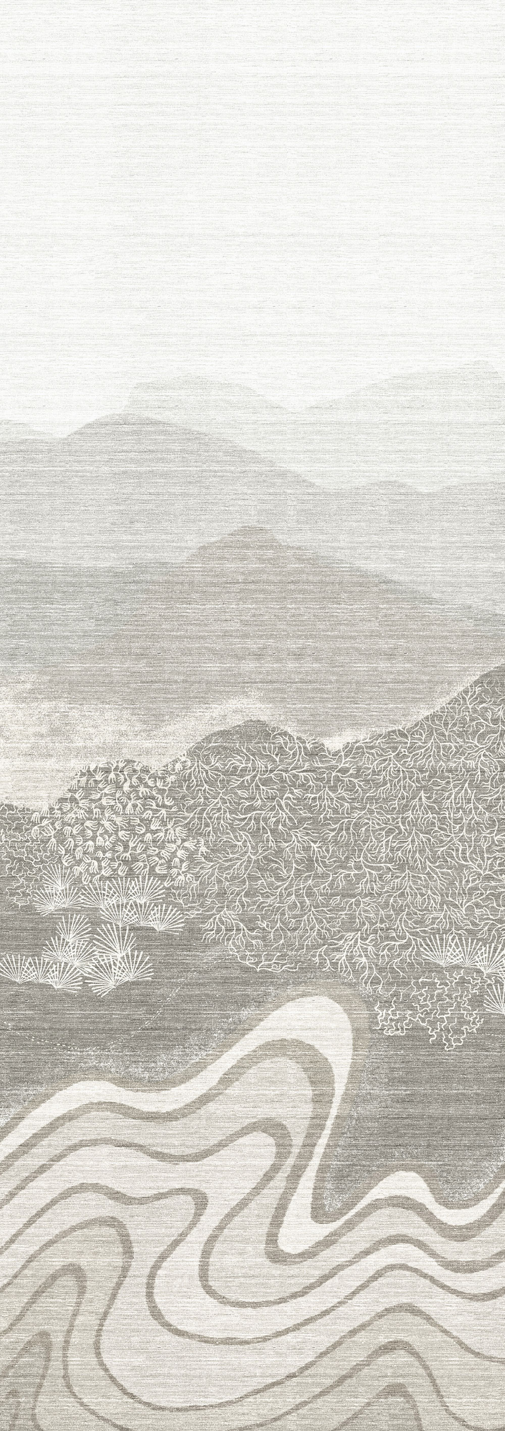 Bildtapete, grau, Berglandschaft, DGZON2011-300, Amazone, Masureel